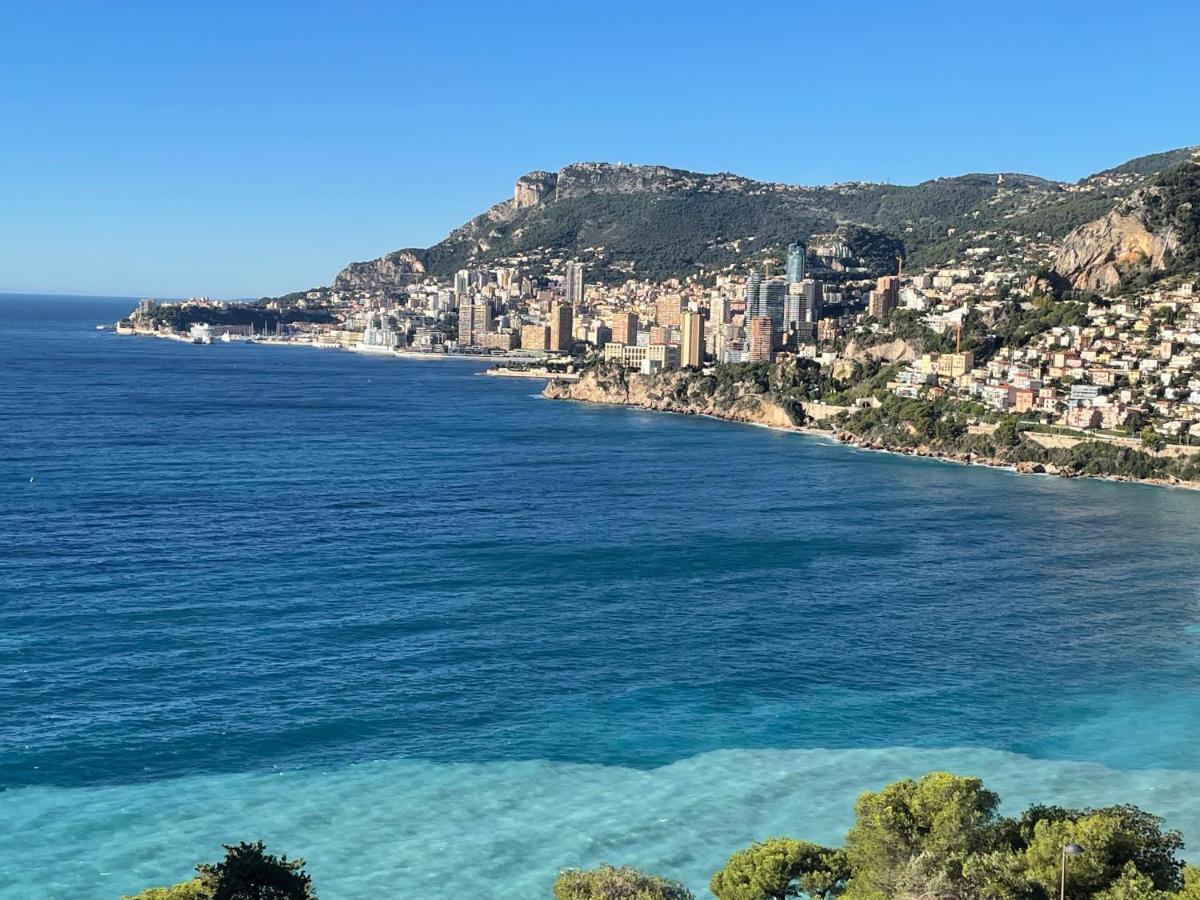 רוקברון-קאפ-מרט Aux Portes De Monaco Superbe T3 Vue Mer מראה חיצוני תמונה